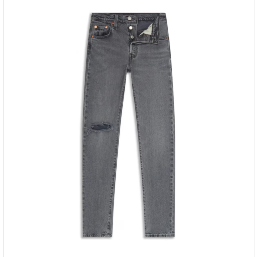 Levi's 501 Distressed Button Fly High Rise Skinny Jeans Women’s Sz W29 L28 Pants